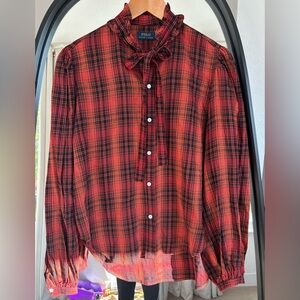 Ralph Lauren Red and Black Plaid Shirt